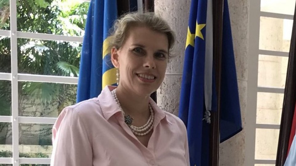Alexandra Valkenburg-Roelofs, la nouvelle ambassadrice de l'Union européenne | © capture d'écran, San Marino TV