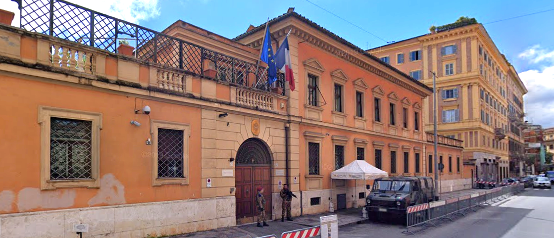 La remise du Prix de Lubac s'est faite à l'ambassade de France près le Saint-Siège (capture d'écran Google Street View)