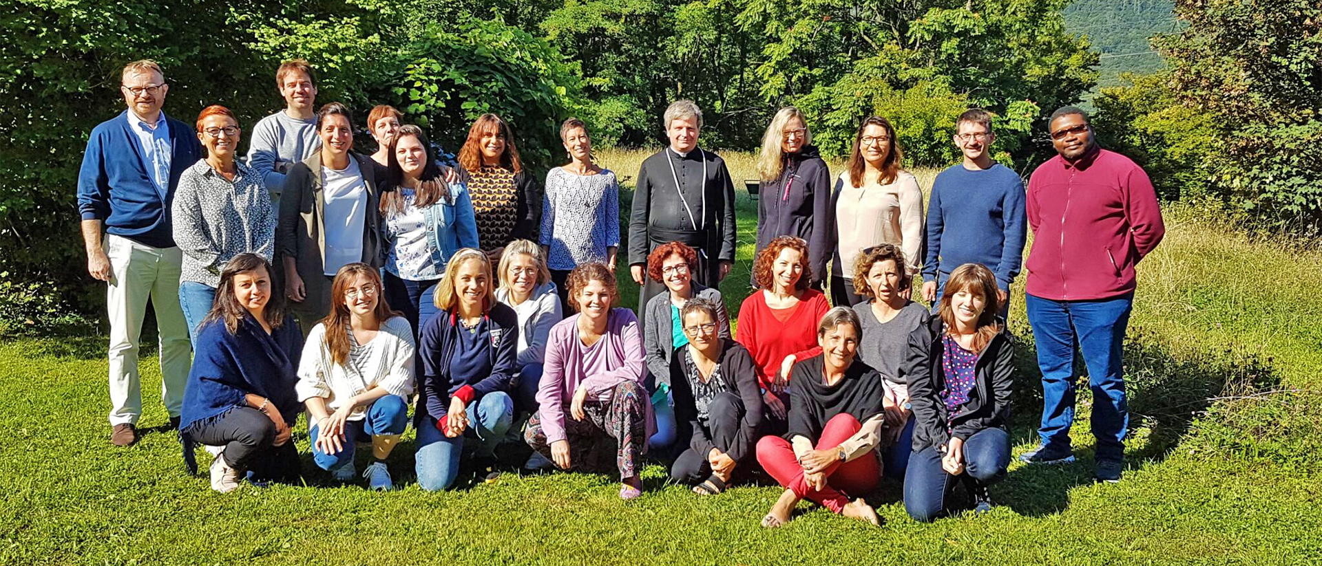 Les trois volées de la FAP (Formation d'animateurs-trices pastoral-e) réunies en septembre 2020 à Bex | © CCRFE