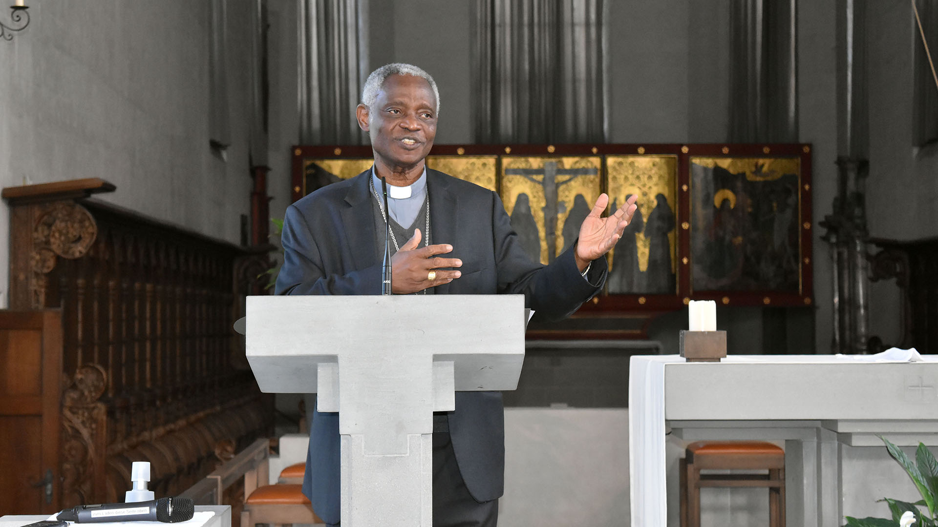 Le cardinal Peter Turkson, préfet du dicastère pour le Service du Développement humain intégral, pour le droit à la santé des patients de maladies rares soit garanti | © Jacques Berset