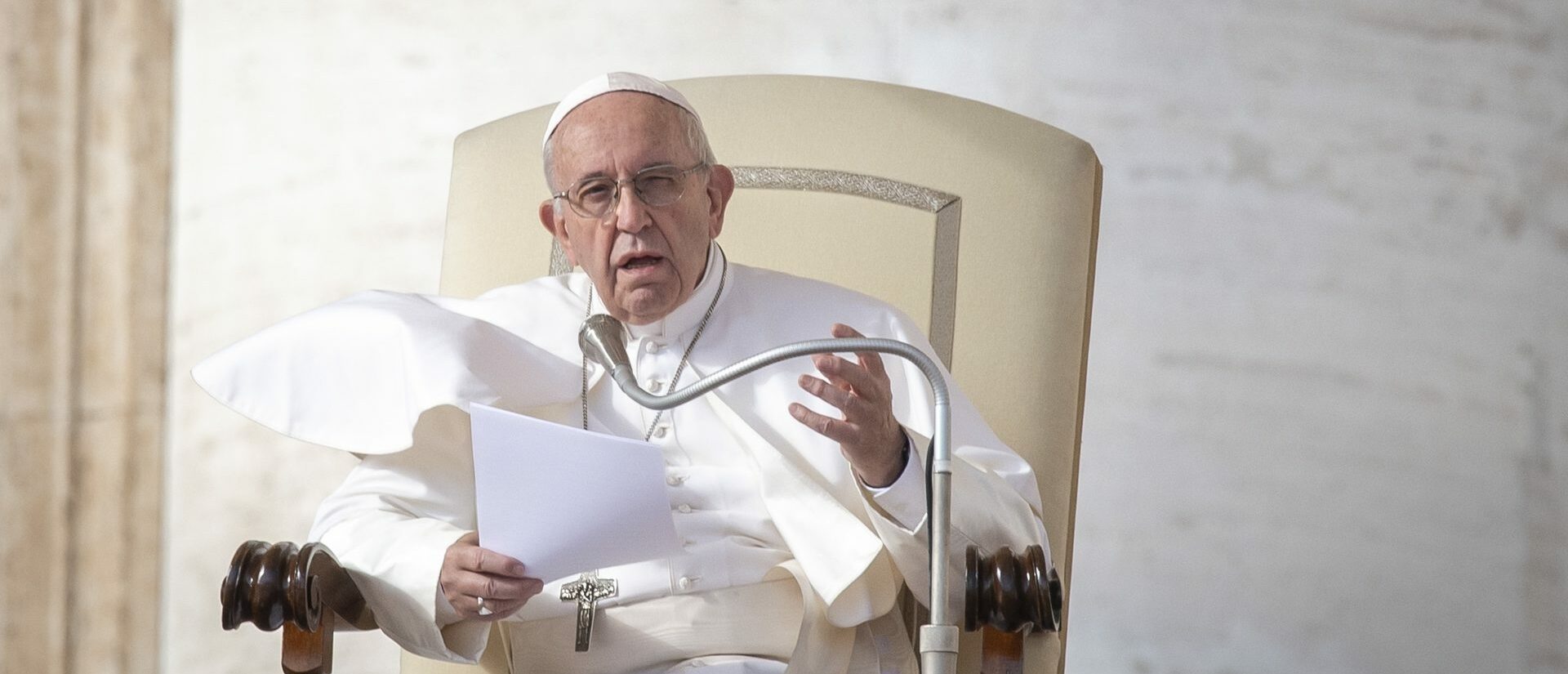 Le pape François a choisi d'appliquer la plus grande prudence lors de ses interventions | © Antoine Mekary I.Media