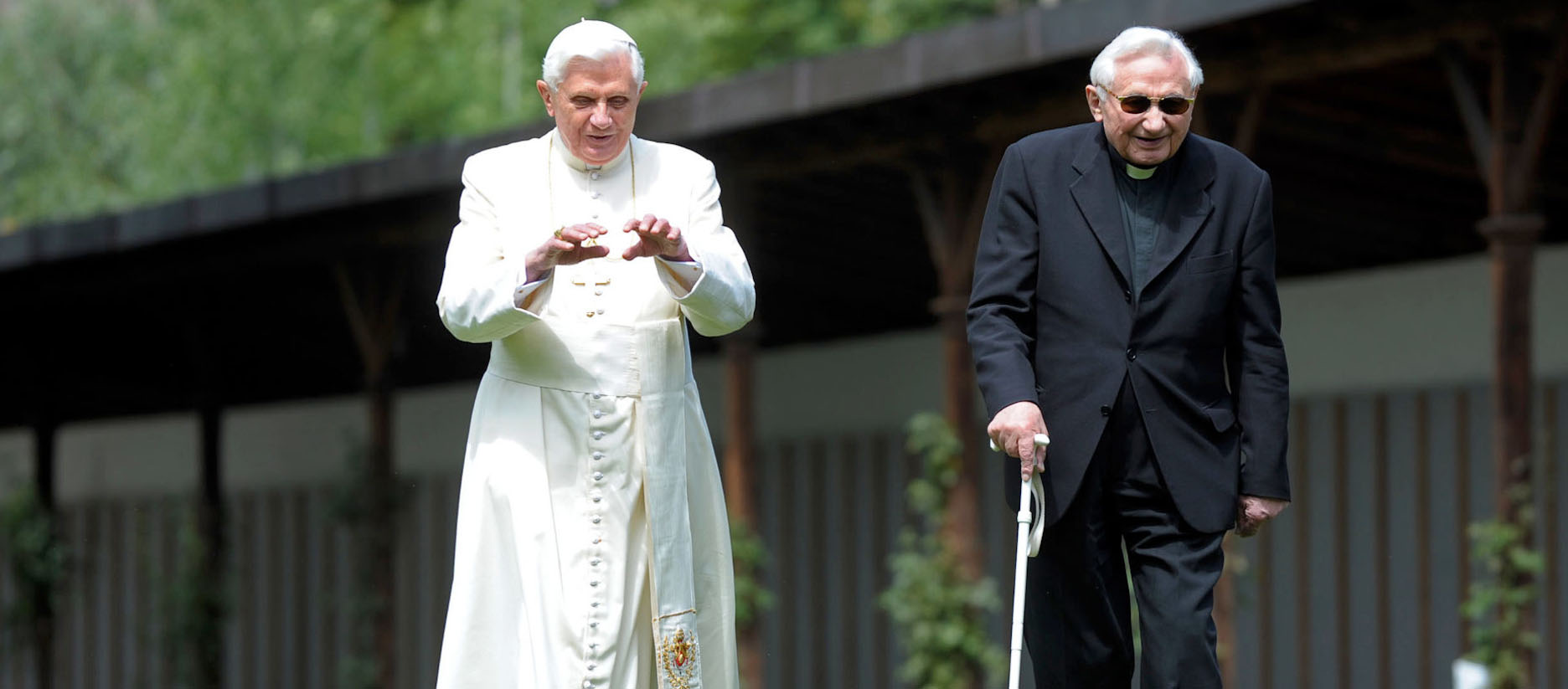 Le pape Benoît XVI et son frère Georg, ici en 2008 | © KNA