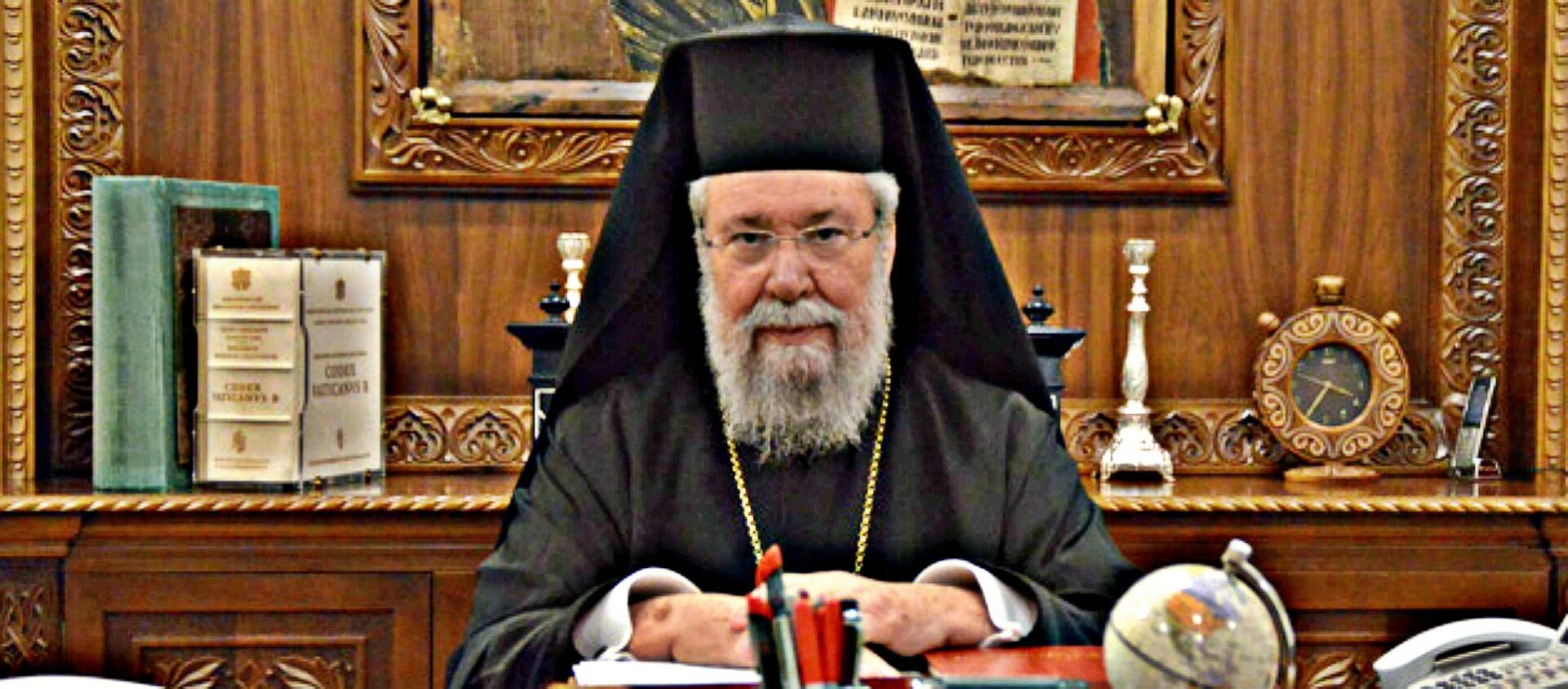 L’archevêque de Chypre Chrysostome | © romfea.gr