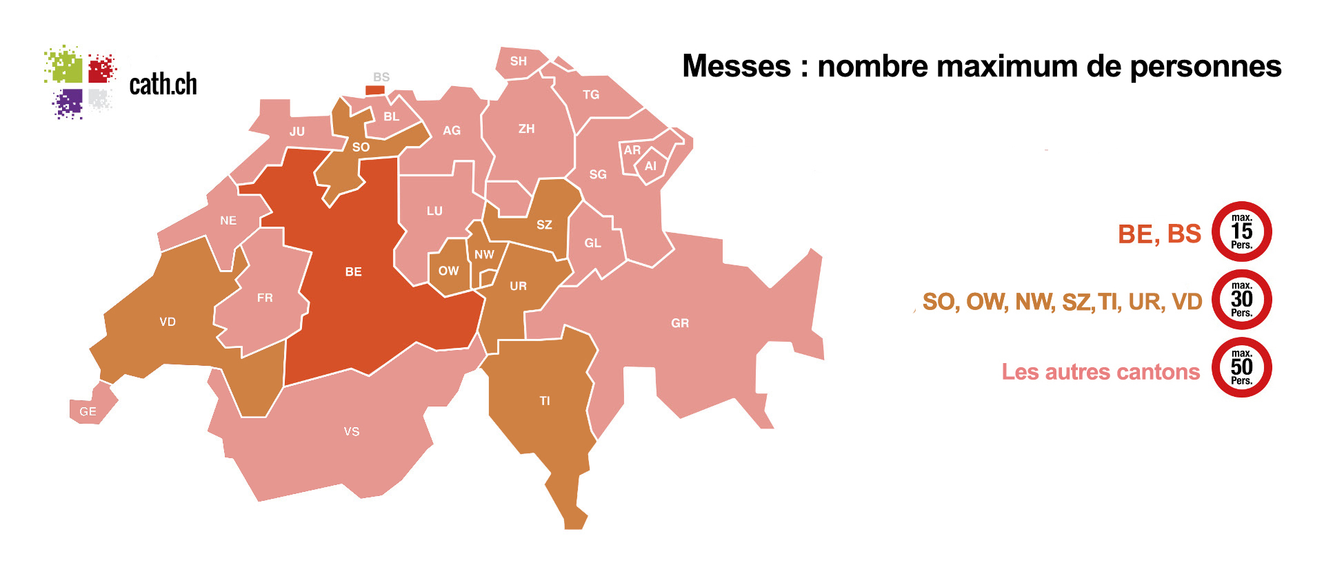 Messes: le nombre maximum de personnes, au 11 décembre 2020 | © kath/cath