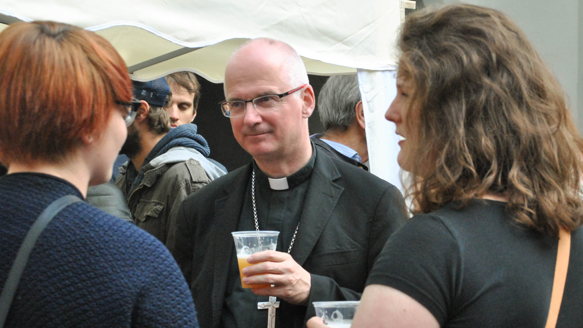 Le "Bras Saint", la nouvelle cuvée de la bière de l'évêque est mis en vante à l'évêché de Fribourg ou par poste | © Maurice Page