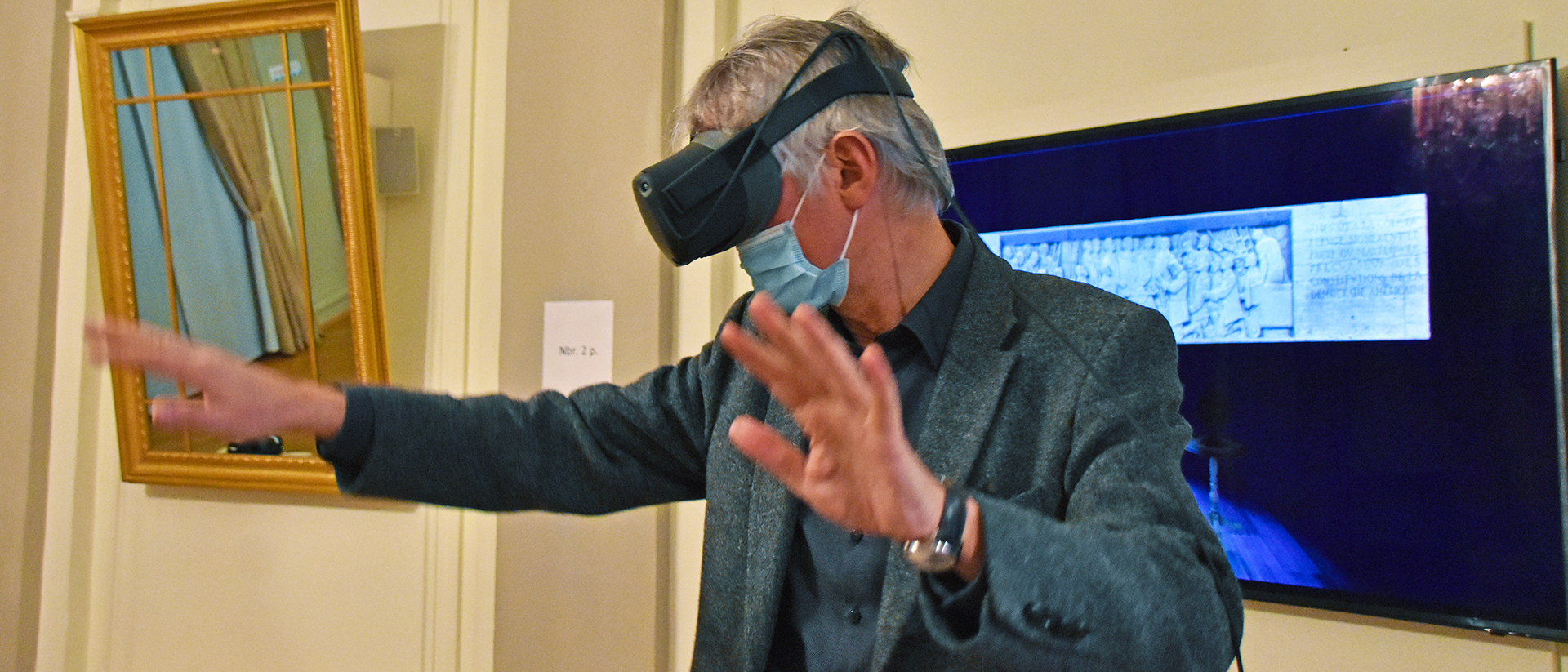 Musée international de la Réforme: avec un casque de réalité virtuelle, le visiteur se retrouve à bord du Mayflower pendant cinq minutes | © Grégory Roth