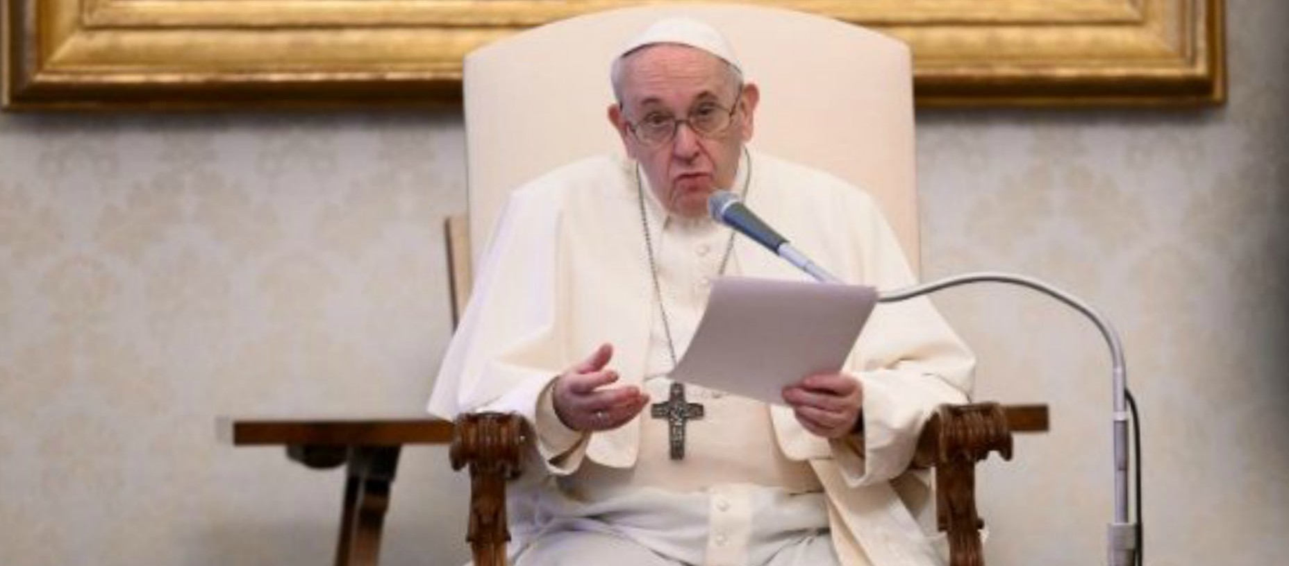 Le Pape François durant l'audience générale du 9 décembre 2020 | © Vatican Media 