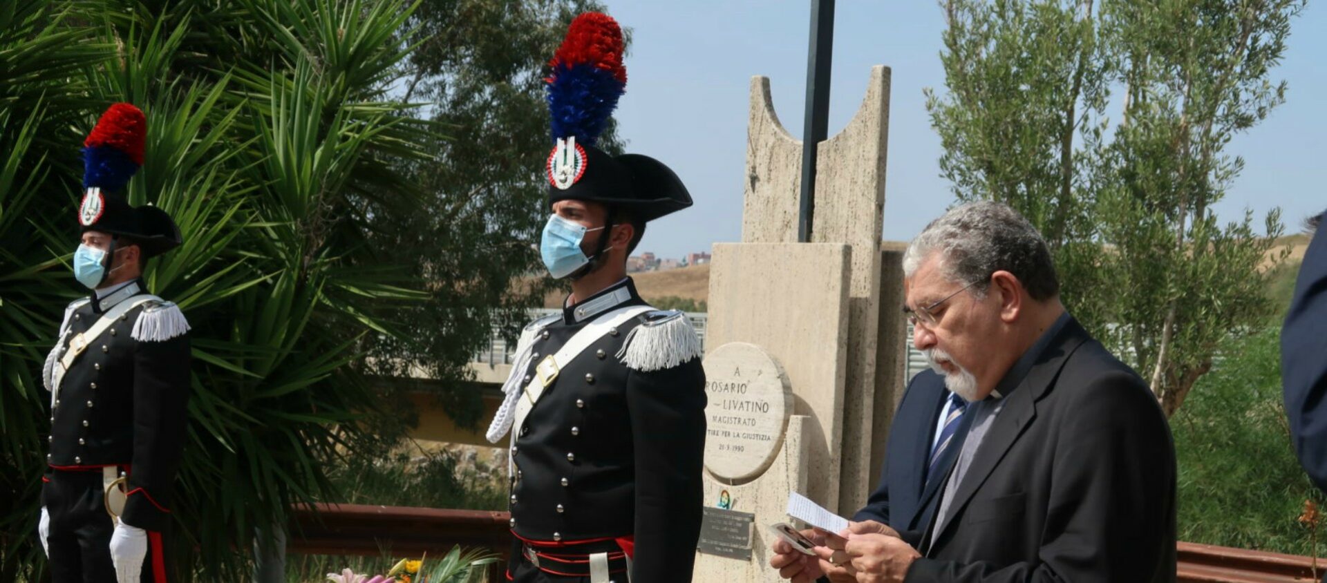 Cérémonie à Agrigente le 21 septembre 2020 pour le 30e anniversaire de l'assassinat du juge Rosario Livatino, abattu par un commando de la mafia | © diocèse d'Agrigente 