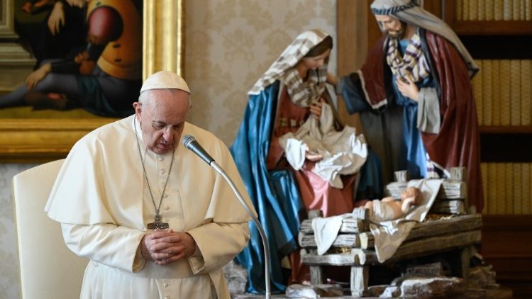 Le pape François lors de l'audience générale du mercredi 30 décembre 2020 | © Vatican Media 