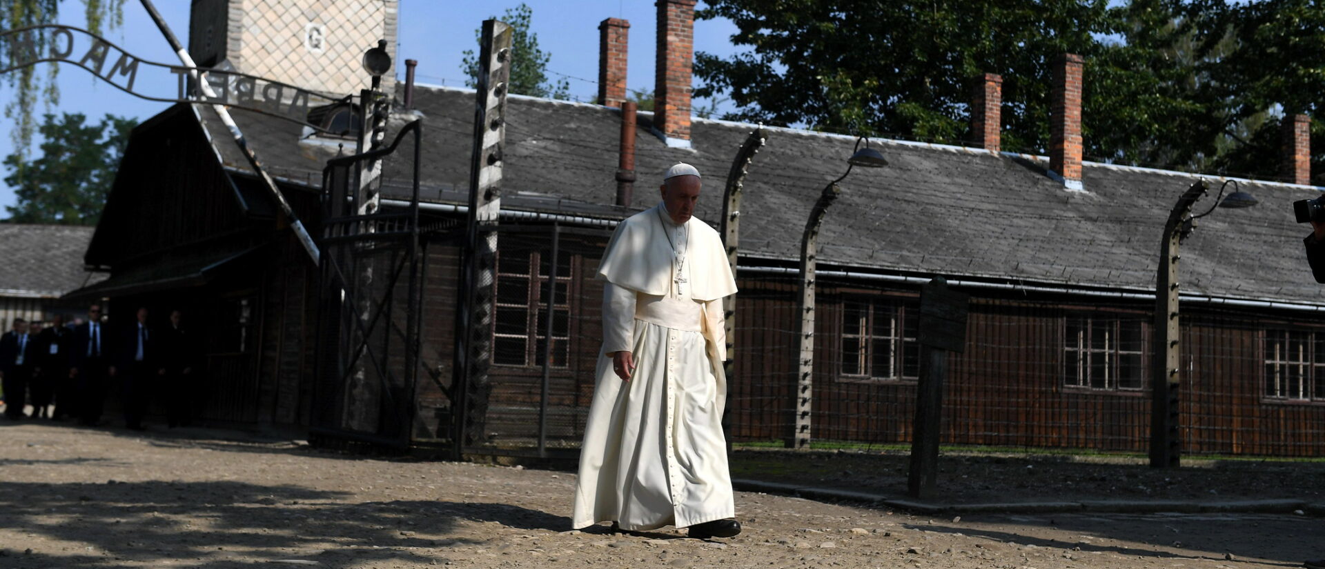 Le pape François en visite à Auschwitz, en juillet 2016 | © Mazur/catholicnews.org.uk/Flickr/CC BY-NC-ND 2.0