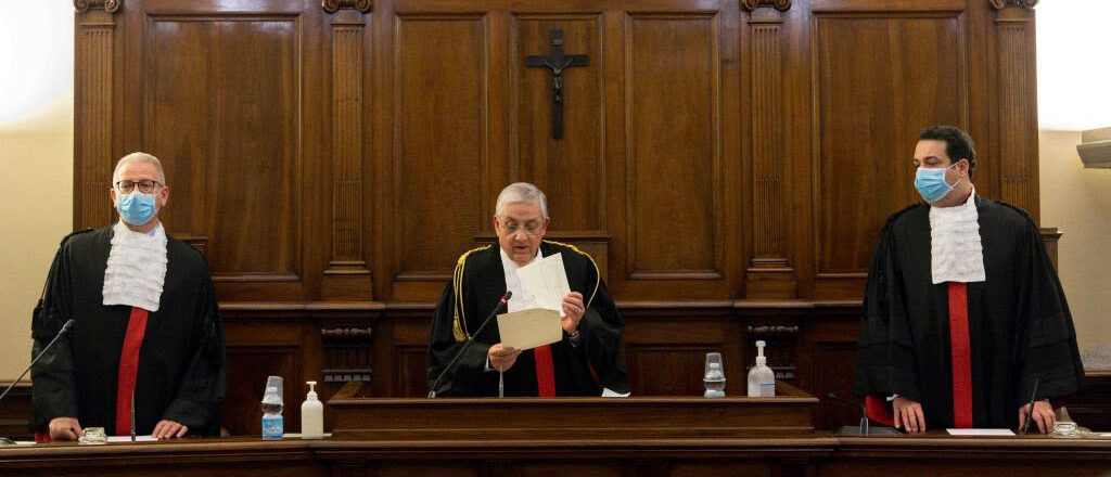 Le tribunal du Vatican lors du Procès d'Angelo Lacoia | © Vatican Media