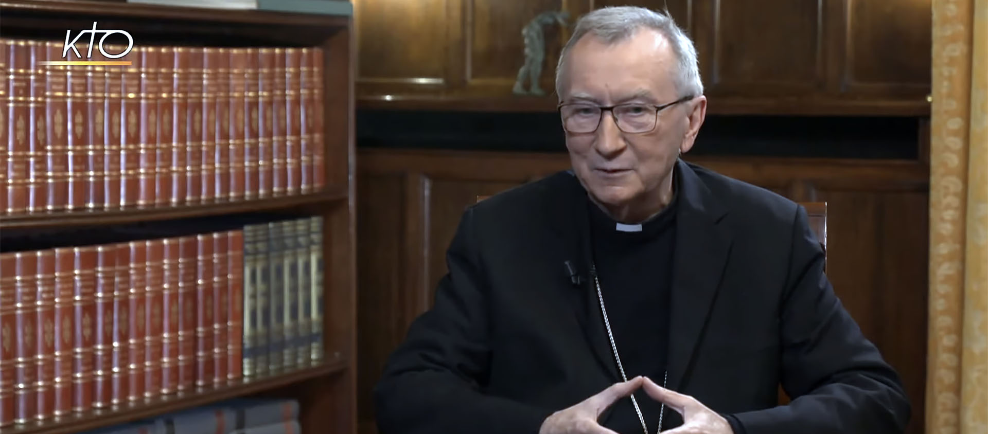 Le cardinal Pietro Parolin sur le plateau de KTO | Capture-écran