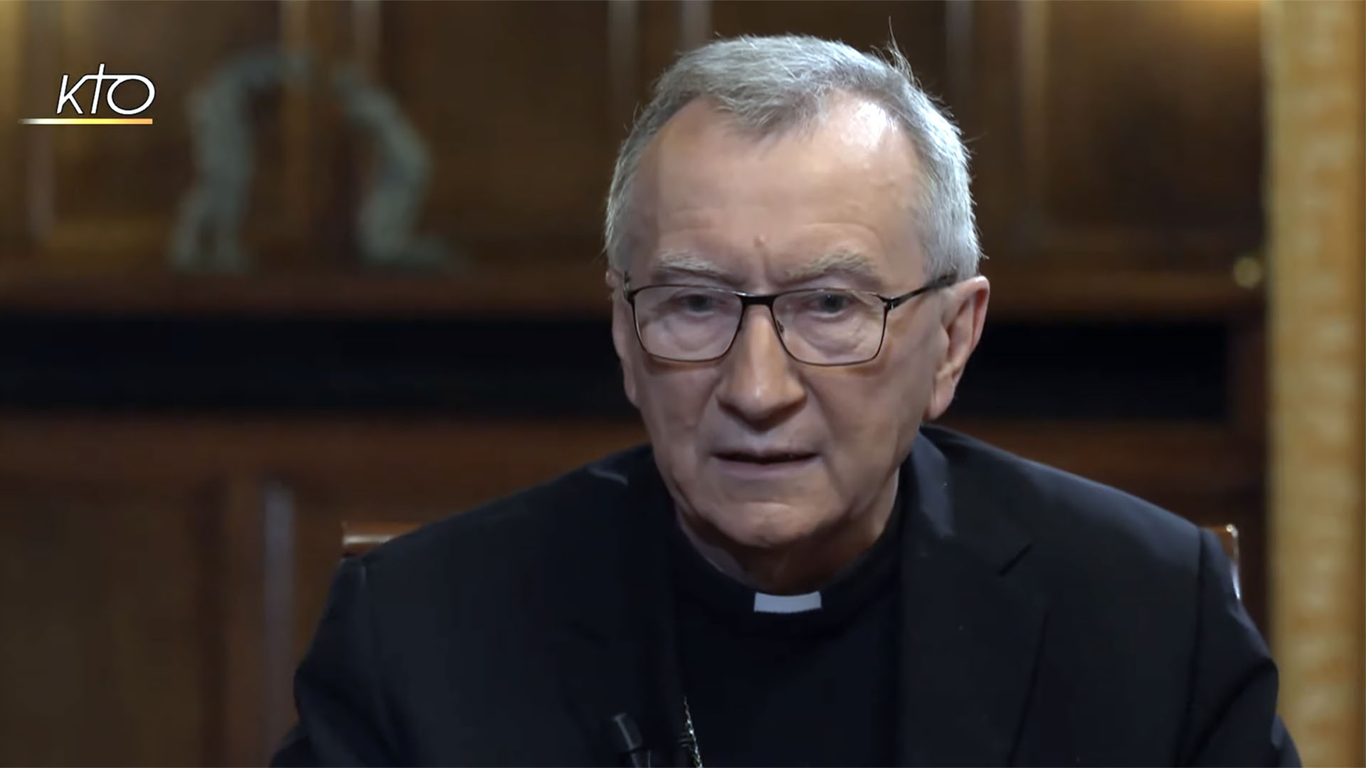 Le cardinal Pietro Parolin sur le plateau de KTO | Capture-écran