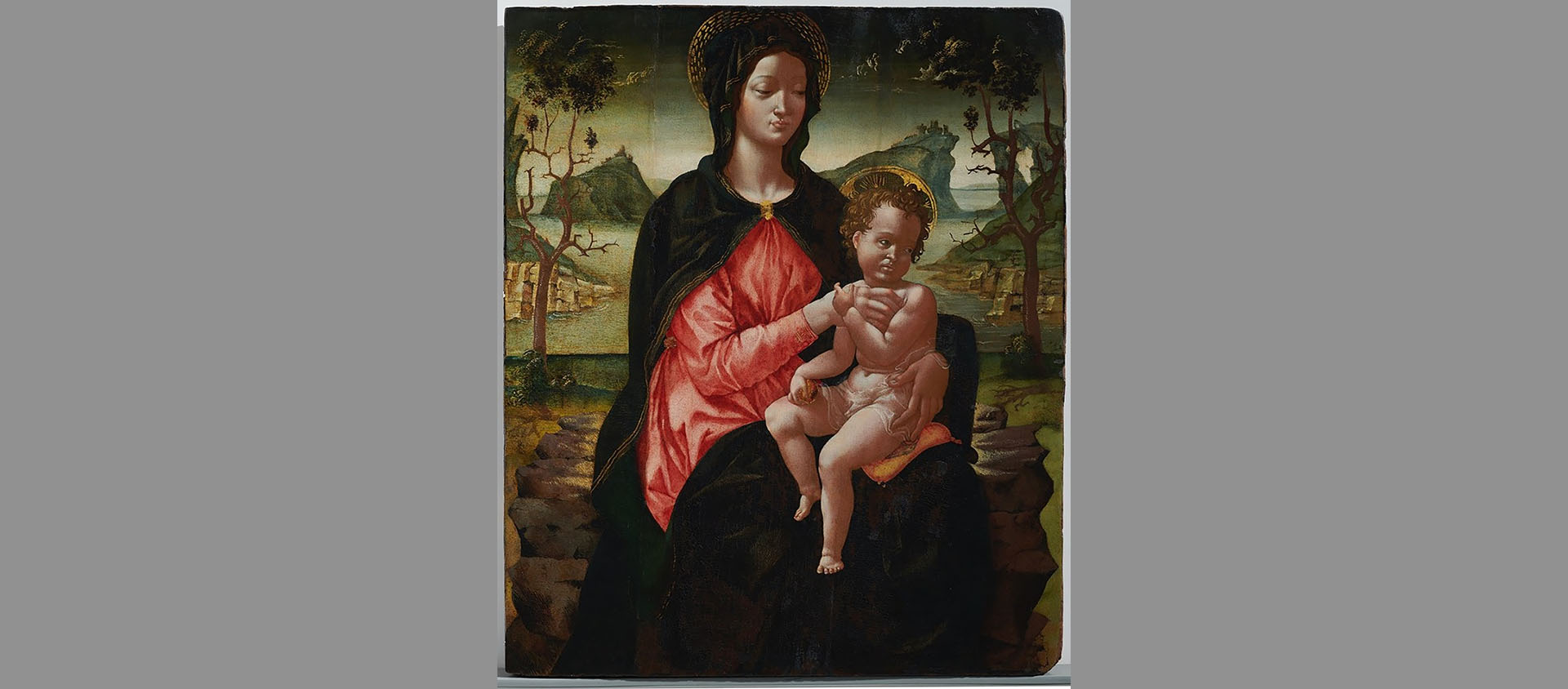 La banque UniCredit  met en vente trois toiles de Maître. Les profits seront reversés aux bonnes œuvres du pape. Ici une "Vierge à l’enfant". Entourage de Michel-Ange (1475-1564) | © UniCredit