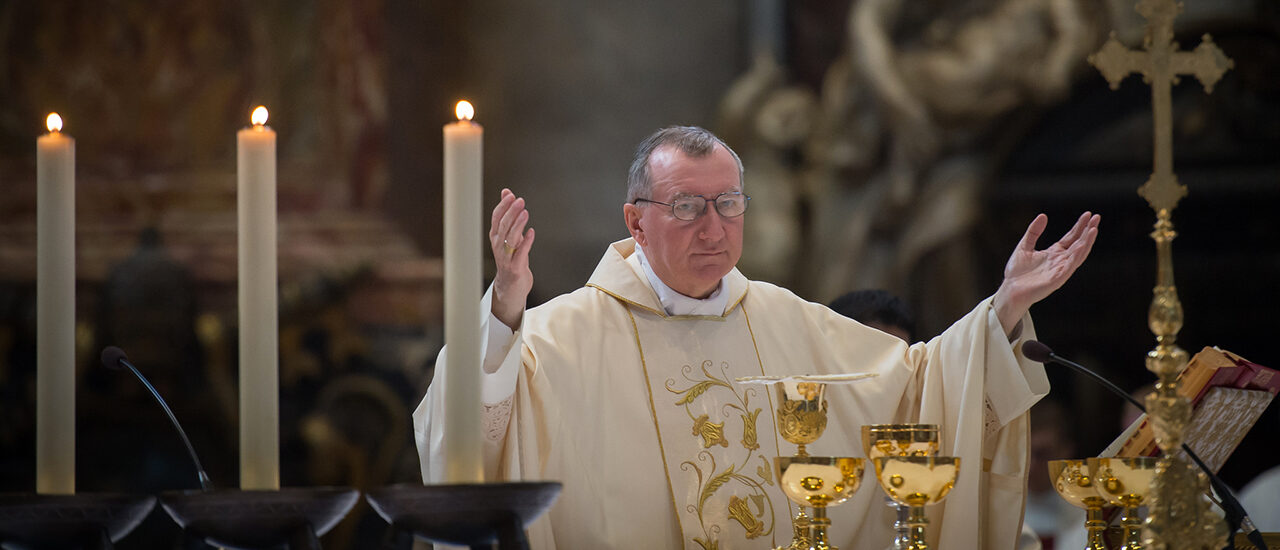 Le cardinal Pietro Parolin s'est exprimé au nom du pape François | © Mazur/catholicnews.org.uk