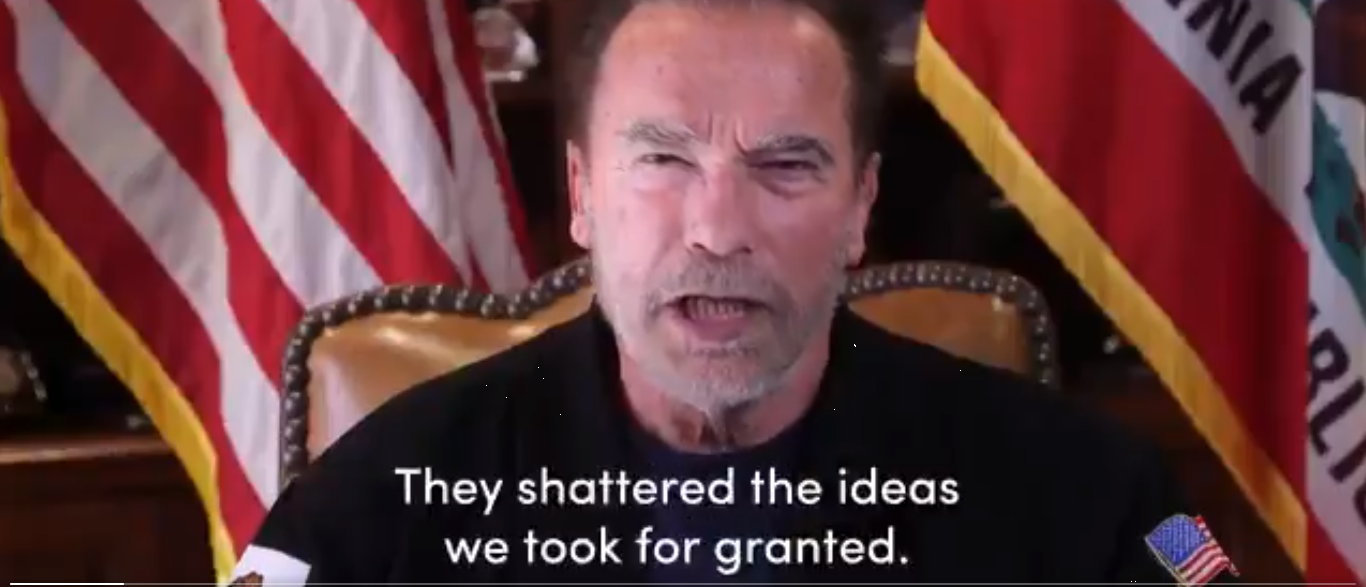 Arnold Schwarzenegger s'en est pris de façon très violente à Donald Trump et à ses partisans (capture d'écran Twitter)