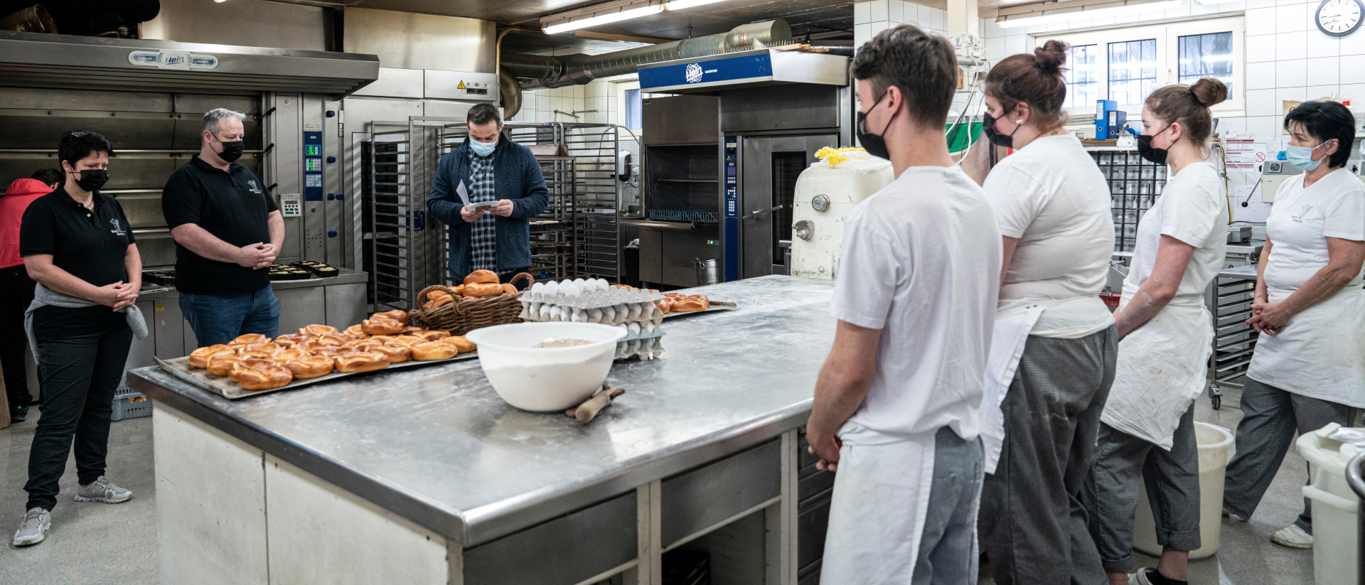 Bénédiction des pains de sainte Agathe à la boulangerie Roman à Ibach (SZ) | © Vera Rütimann