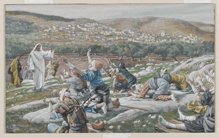 La Guérison de dix lépreux, par James Tissot |  ©  Brooklyn Museum