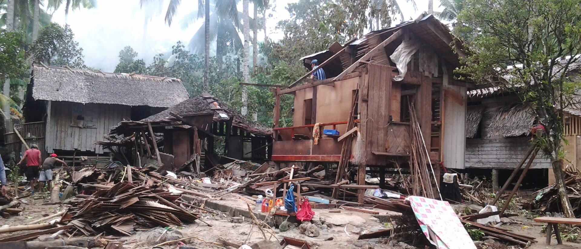 En juillet 2018, le typhon Maria a fait d'énormes dégâts sur les côtes des Philippines | © CERD