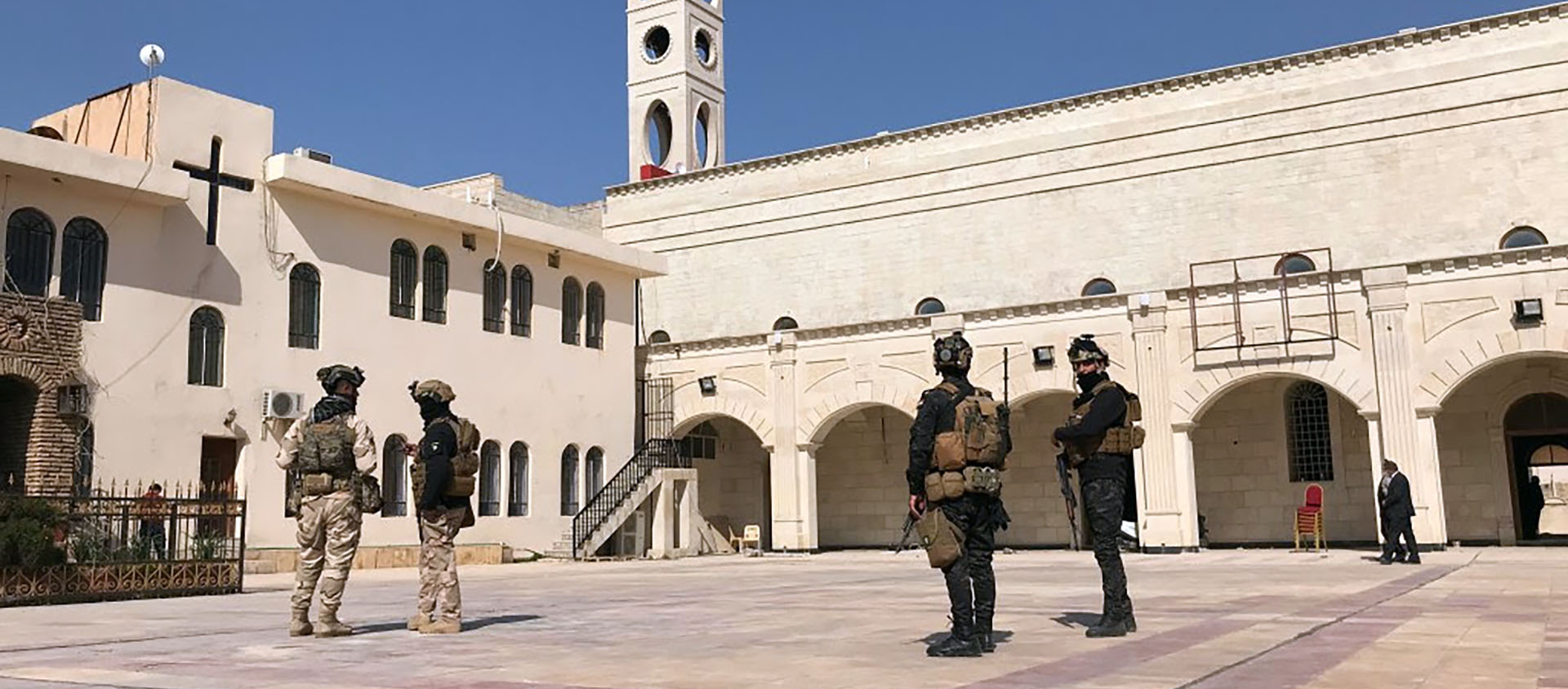 Brûlée par Daech, la cathédrale syriaque-catholique de Qaraqosh Al-Tahira a retrouvé des couleurs | © Hugues Lefèvre