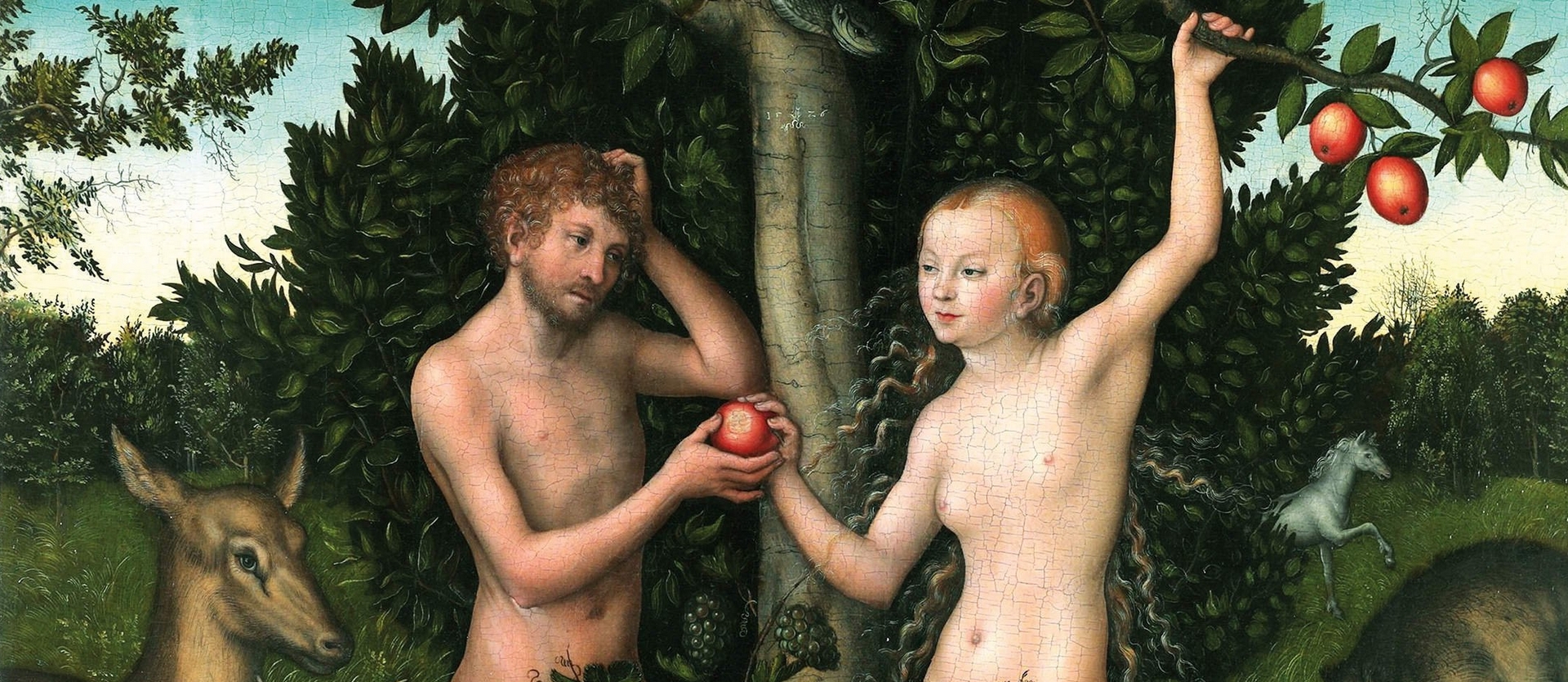 Adam et Eve au paradis, Lucas Cranach l'ancien (1526) | National Gallery Londres