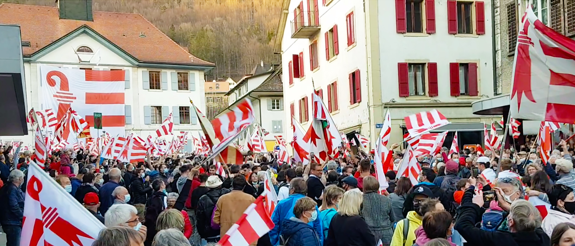 Moutier a voté pour entrer dans le Jura, le 28 mars 2021 | © Davide Pesenti