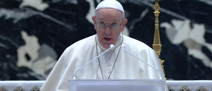 Le pape a rappelé, à l'occasion de son message de paix, l'importance de la vaccination | capture d'écran © Vatican Media