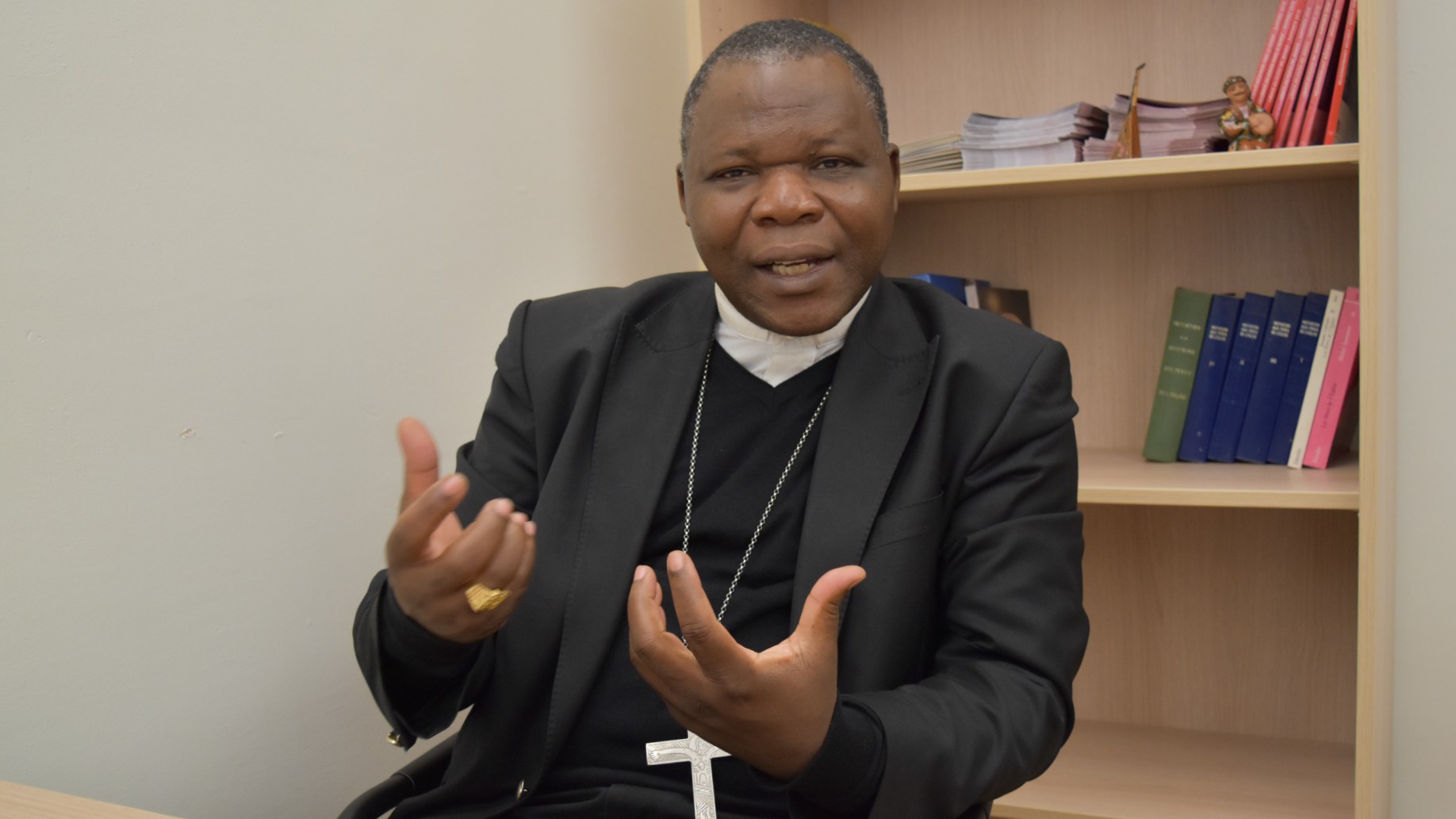 Le cardinal Dieudonné Nzapalainga, archevêque de Bangui, en République centrafricaine, défend le dialogue interreligieux ¦ © Jacques Berset