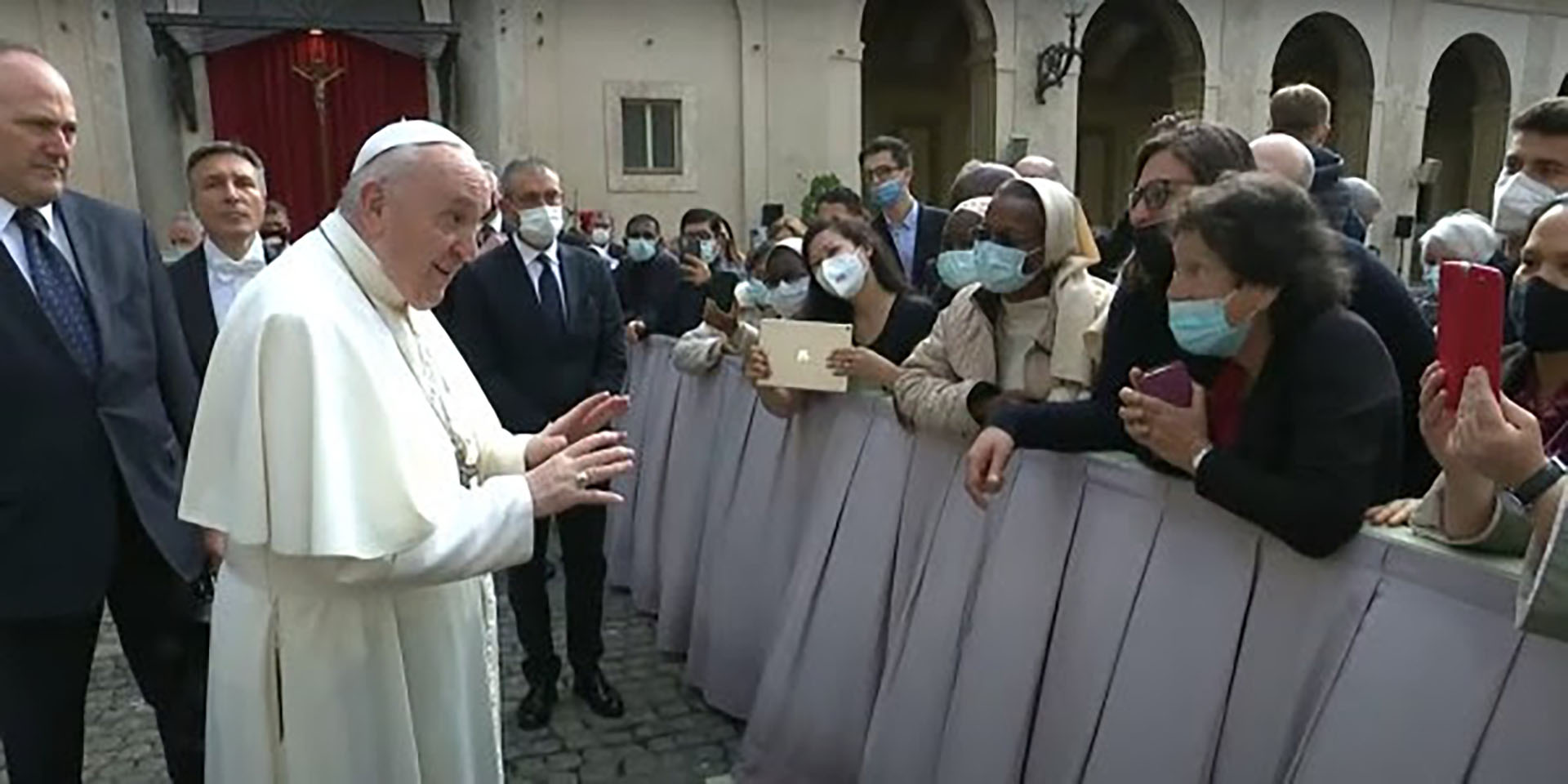 Le pape a exprimé sa joie de retrouver les fidèles à l'occasion de la reprise des audiences générales en public | © Vatcian Media