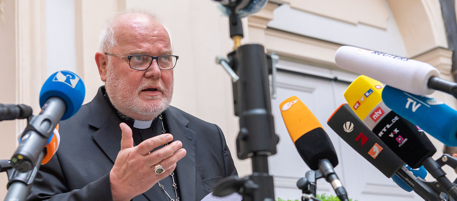Le cardinal Reinhard Marx a répondu aux questions des journalistes | © Keystone
