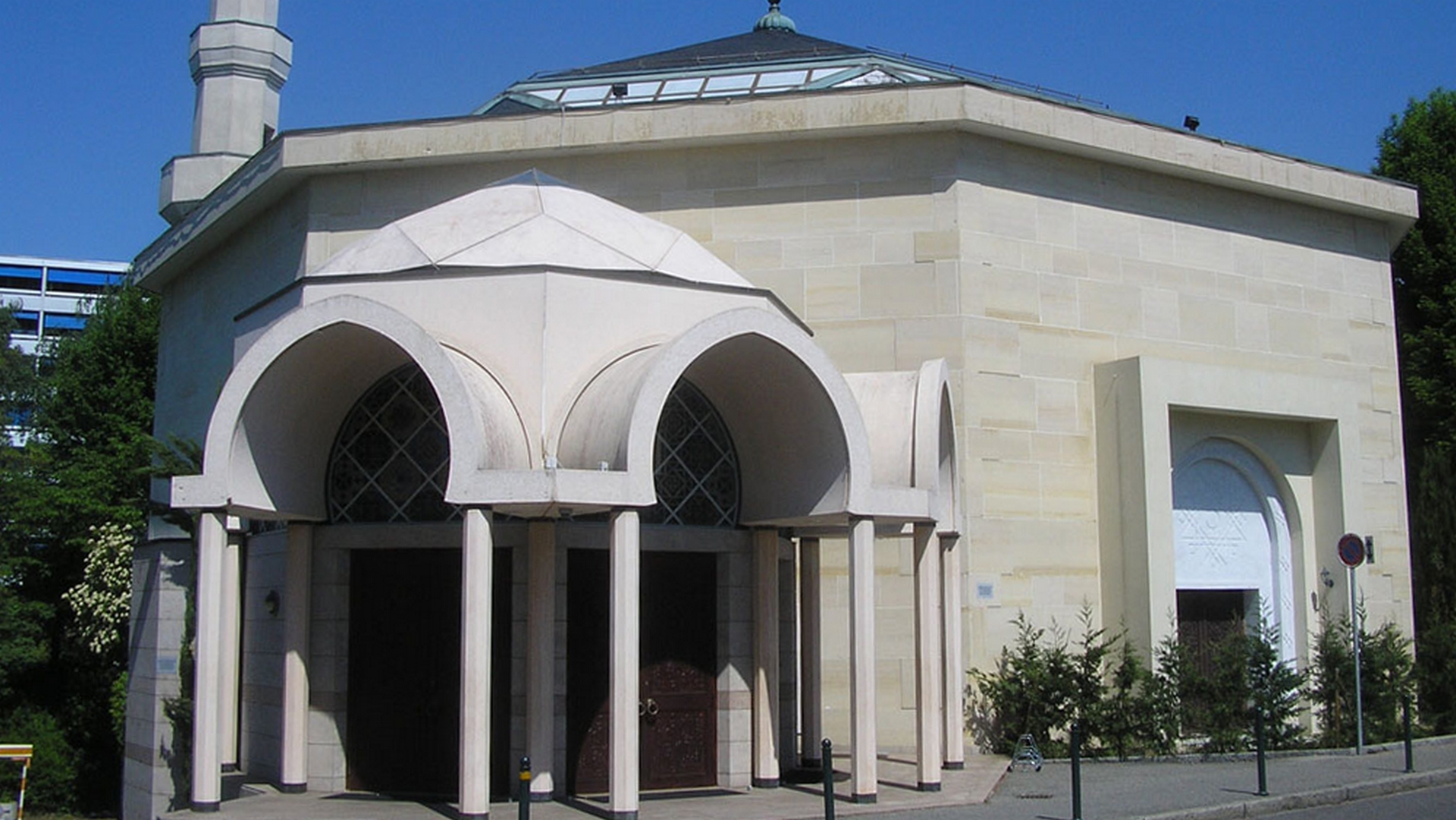 La mosquée de Genève au Petit-Saconnex (photo wikimedia commons MHM55 CC BY-SA 1.0) 