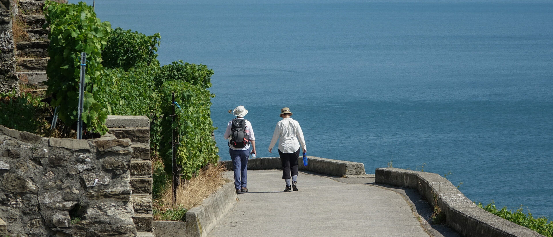 La Via Francigena longe le lac Léman  | © Maurice Page