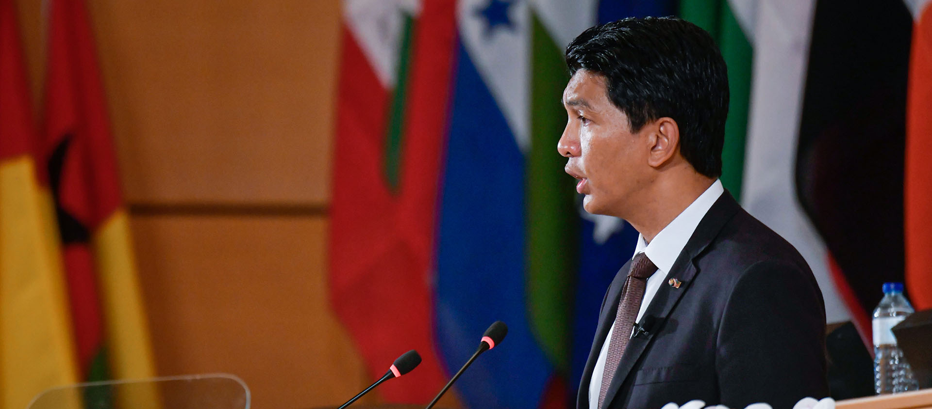 Le président malgache Andry Rajoelina, ici en juin 2019, a reçu les évêques catholiques | © Flickr/Crozet/Pouteau/International Labour Conference/CC BY-NC-ND 2.0