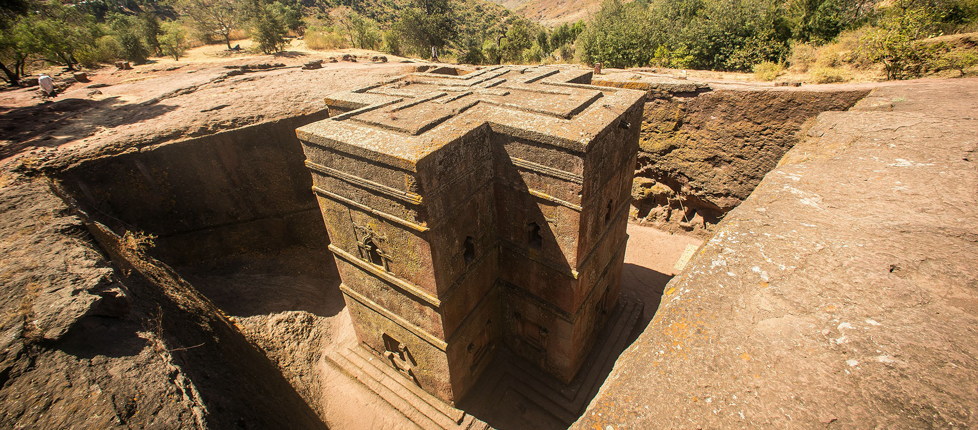 L'église Saint-Georges de Lalibela, une des onze église troglodytes classées au patrimoine de l'UNESCO | Wikimedia Commons/Hervé Doulat/CC BY-SA 4.0