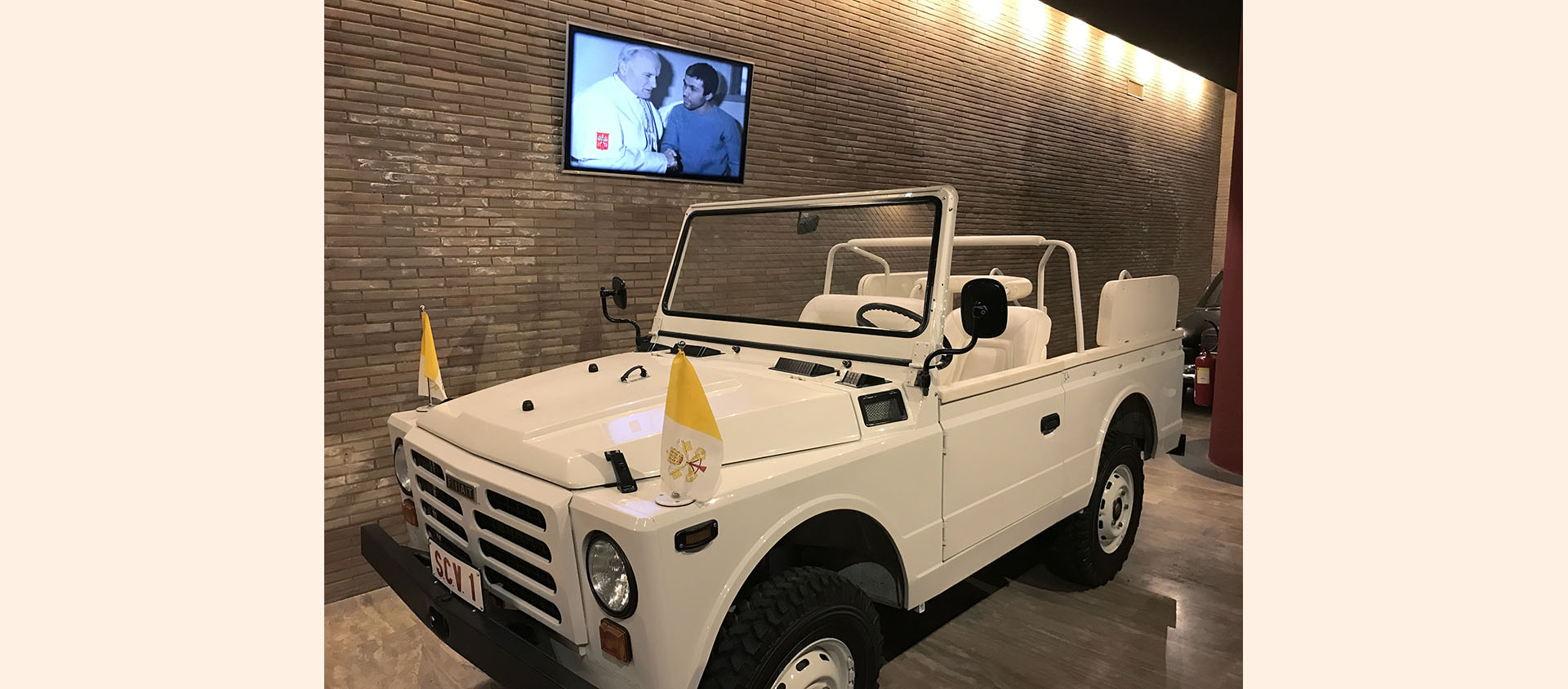 La Fiat 1107 dite «Nuova Campagnola», associée à la tentative d'assassinat de Jean Paul II | © I.MEDIA images