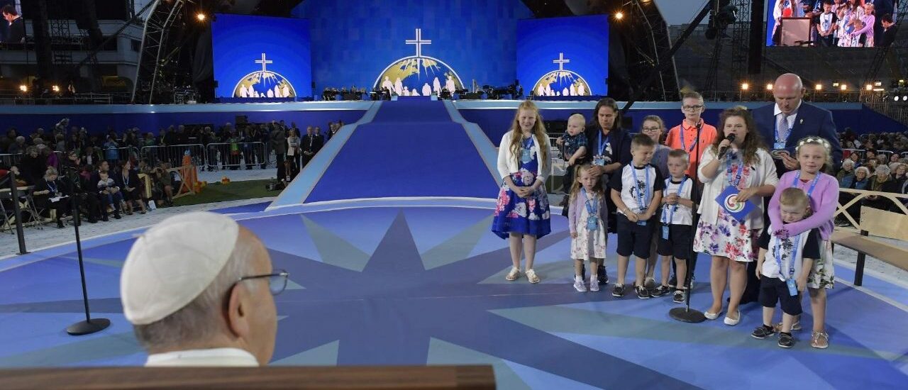 Le pape François à la Rencontre mondiale des familles, à Dublin, en 2018 | © Vatican Media