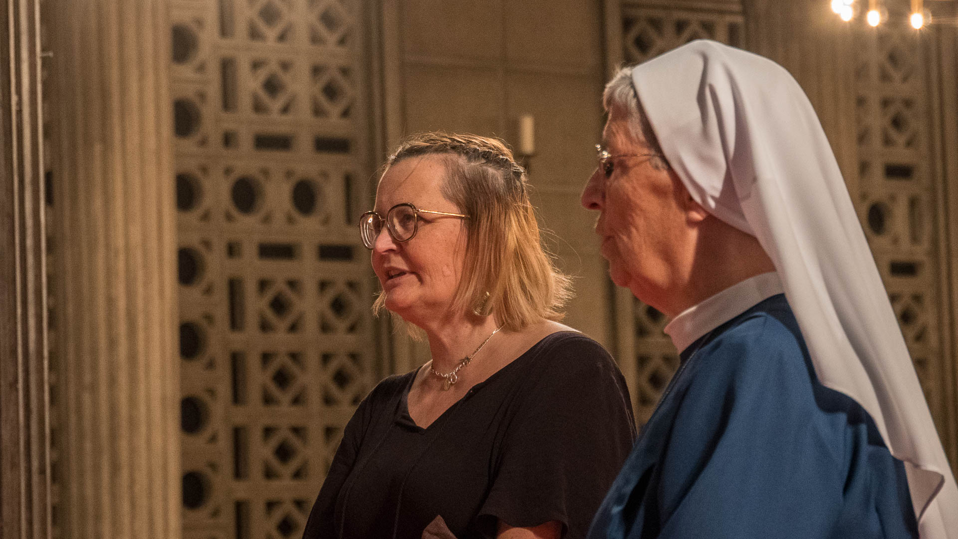 Céline Ruffieux et Soeur Marie-Emmanuel  renouvellent leur profession de foi | © Maurice Page 