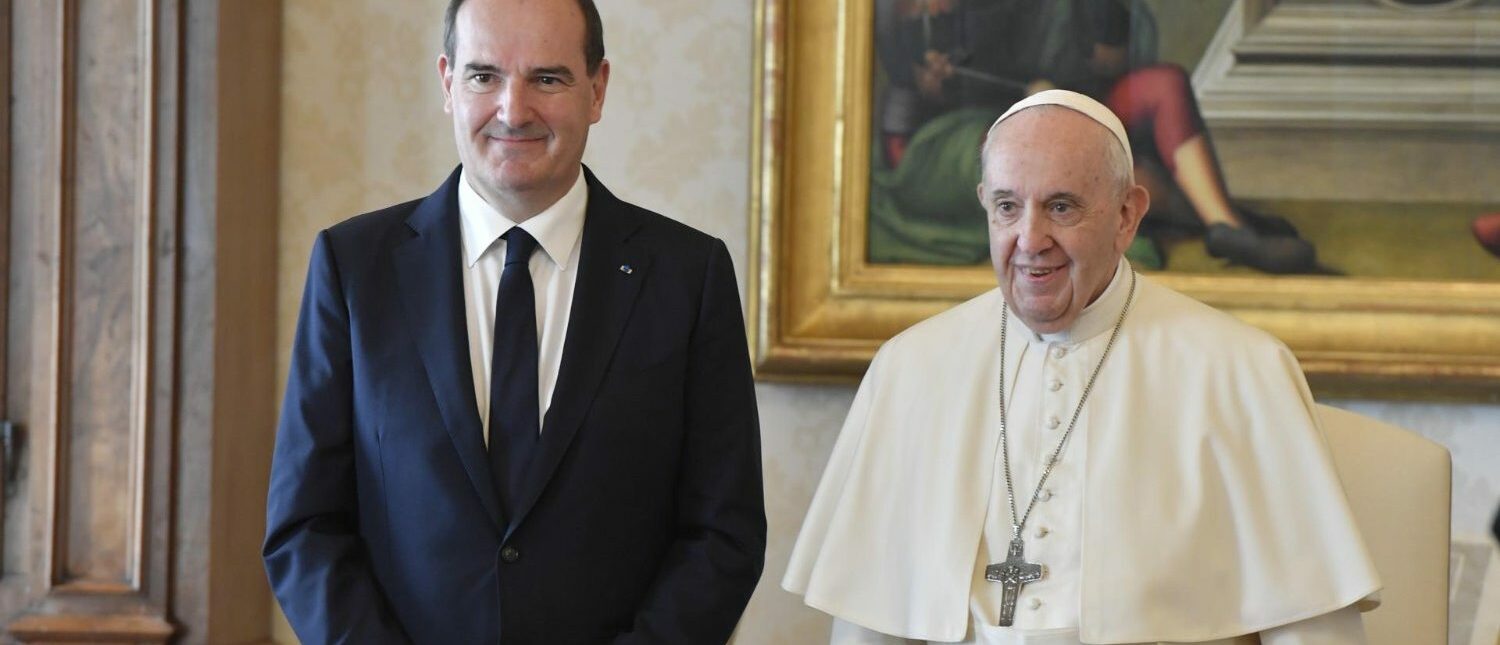 Le pape François et le Premier ministre français Jean Castex ont fait part d'une rencontre chaleureuse | © Vatican Media