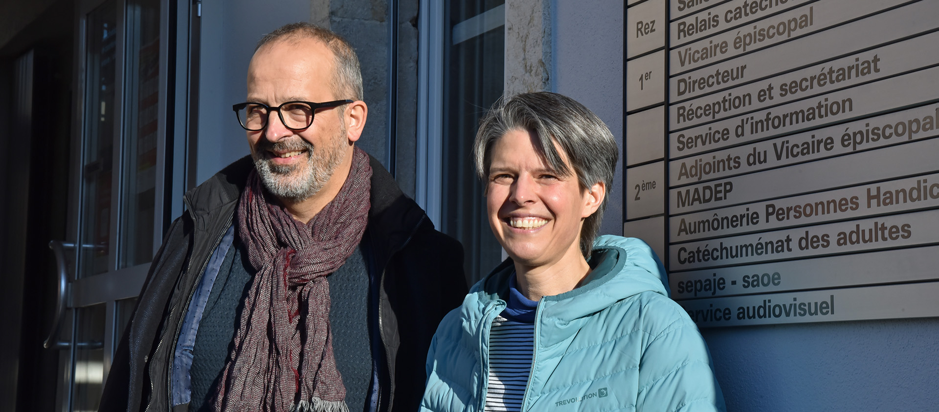 Didier Berret et Marie-Andrée Beuret sont les deux nouveaux délégués de l'évêque pour le Jura pastoral | © Raphaël Zbinden