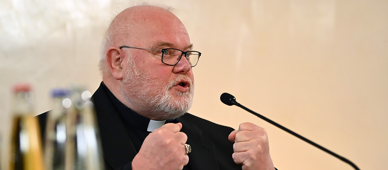 Le cardinal Marx a qualifié d’«absurdes» les théories d’un complot contre le pape émérite Benoît XVI | © Keystone/EPA/Philipp Guelland/Pool