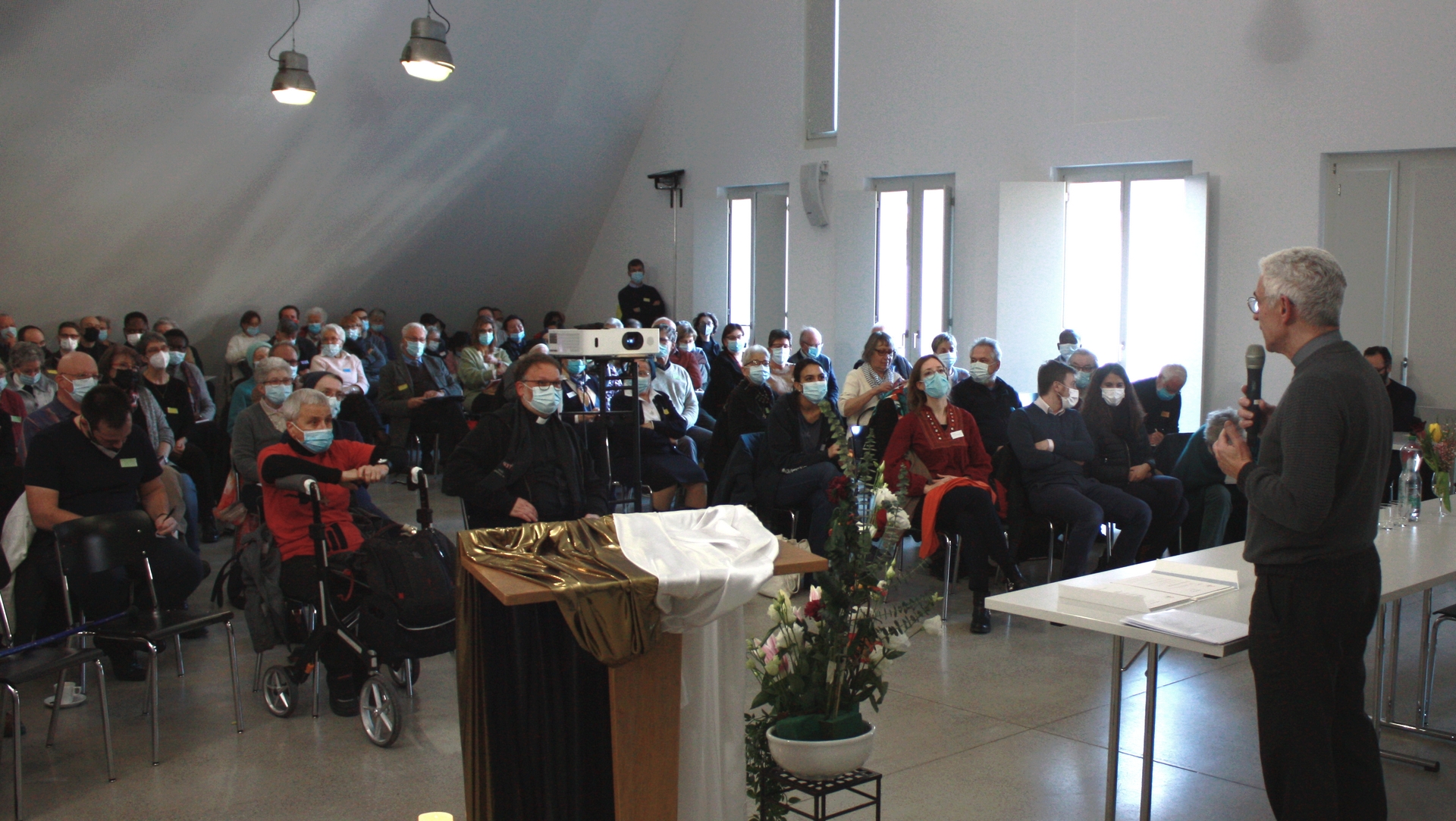 Les fidèles ont été nombreux à participer aux réunions synodales ici, le 19 janvier 2022 à Fribourg |  © Bernard Bovigny cath-fr 