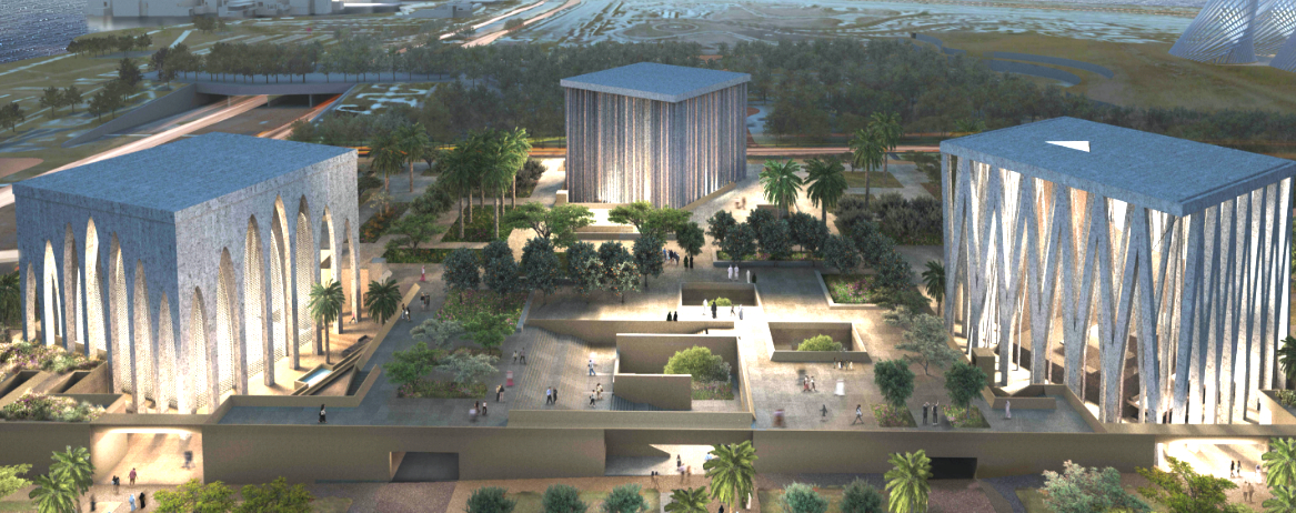 Le projet de la "Maison de la famille abrahamique", à Abou Dhabi, verra se côtoyer une mosquée, une église et une synagogue | © forhumanfraternity.org