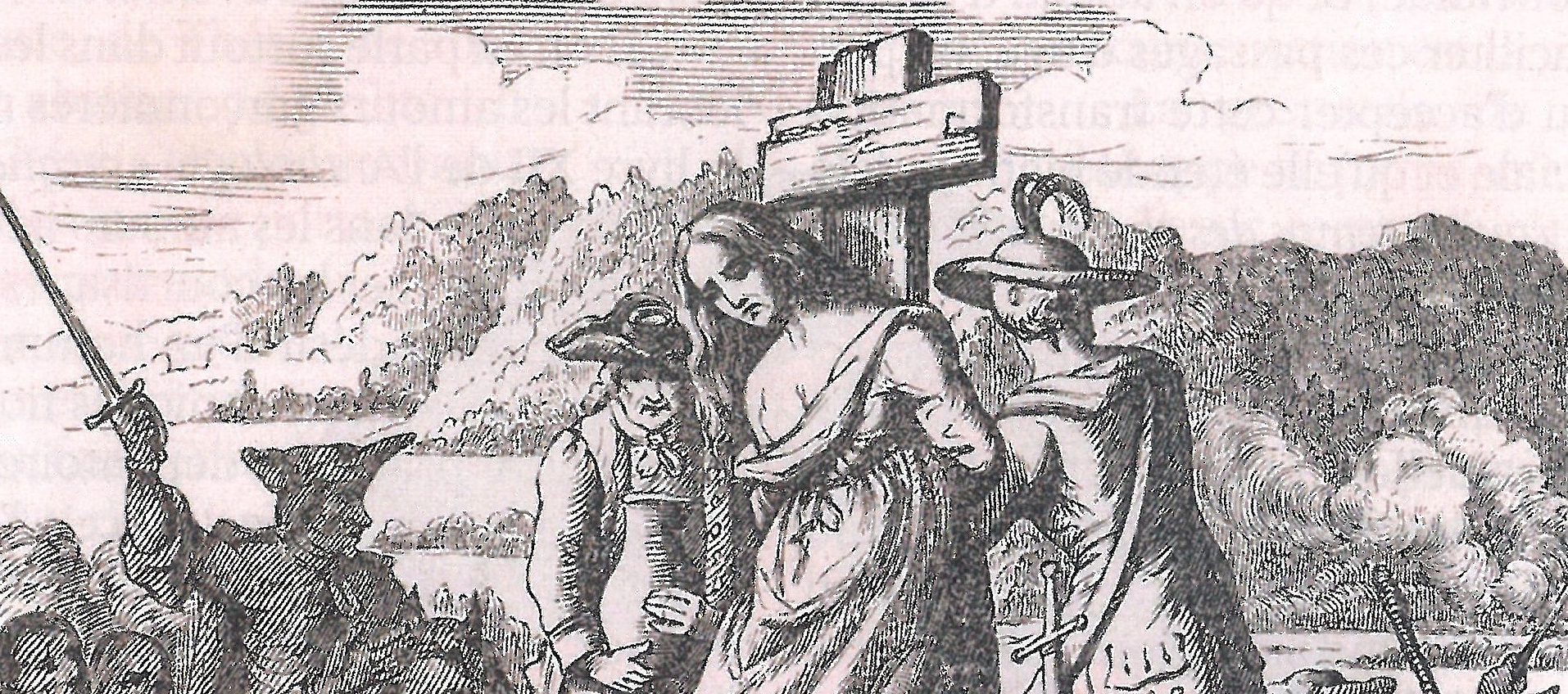Une sorcière condamnée au bûcher en Suisse | gravure vers 1700