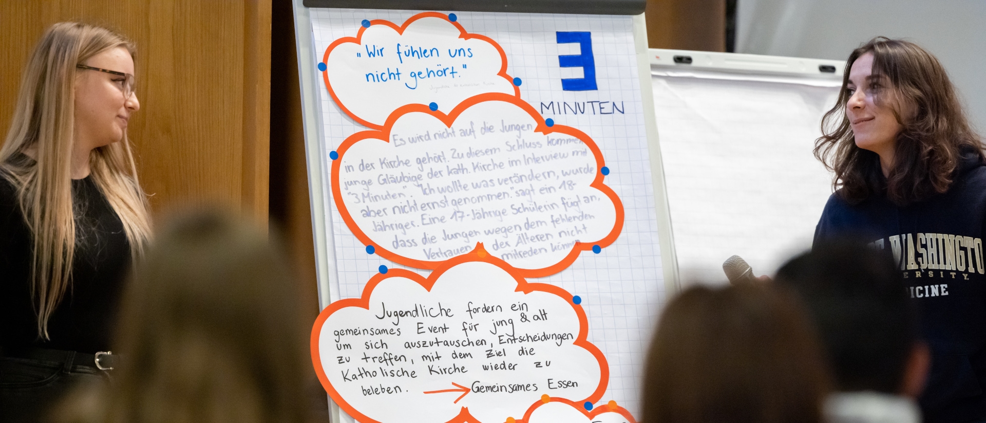 "Nous new nous sentons pas écoutés" Un groupe de jeunes a participé au dialogue synodal à Einsiedeln |  © kath.ch chistian Merz 