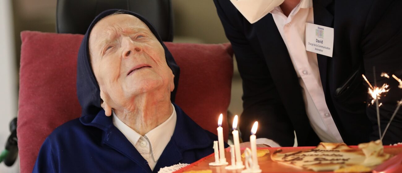 Soeur André a fêté ses 118 ans le 11 février 2022, à Toulon | © PHOTOPQR/NICE MATIN/Boutria luc/Keystone