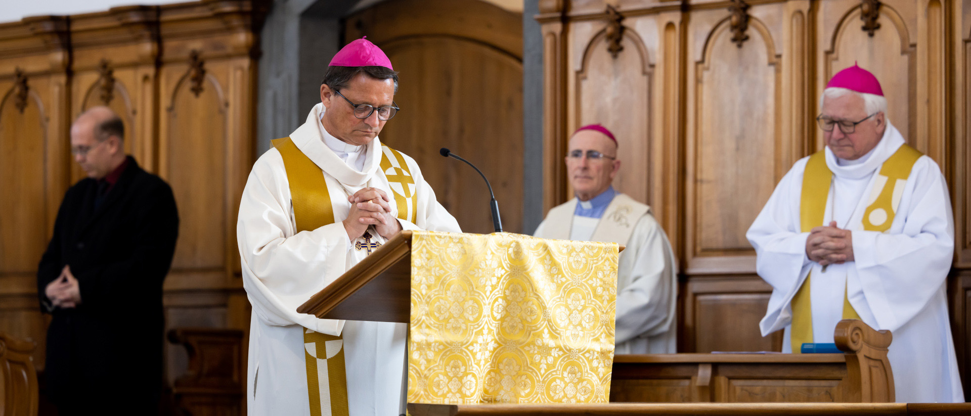Mgr Gmür, évêque de Bâle a présidé la célébration | © Christian Merz