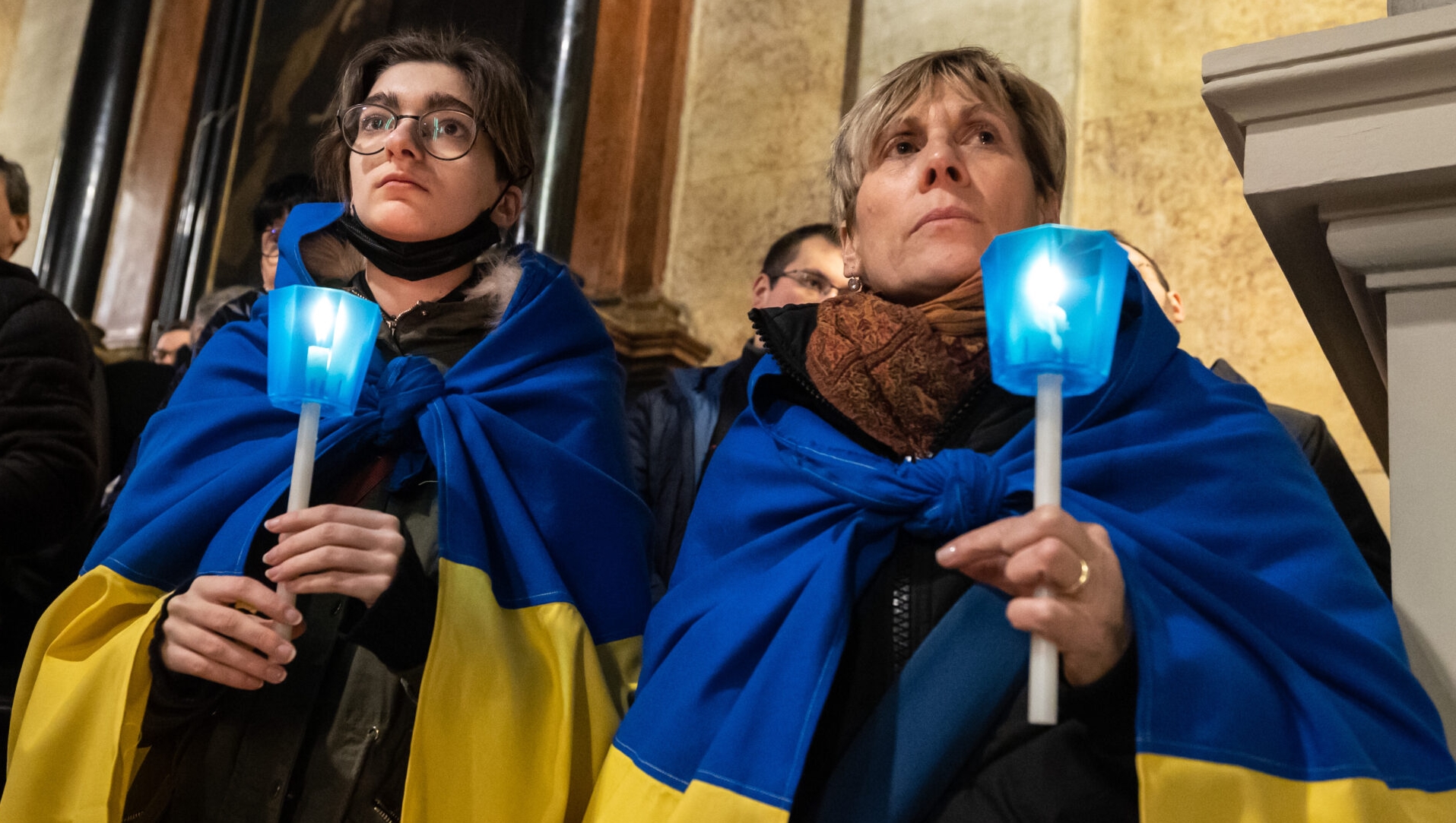 Lugano, marche et prière pour la paix en Ukraine 
© Ti-Press / Massimo Piccoli