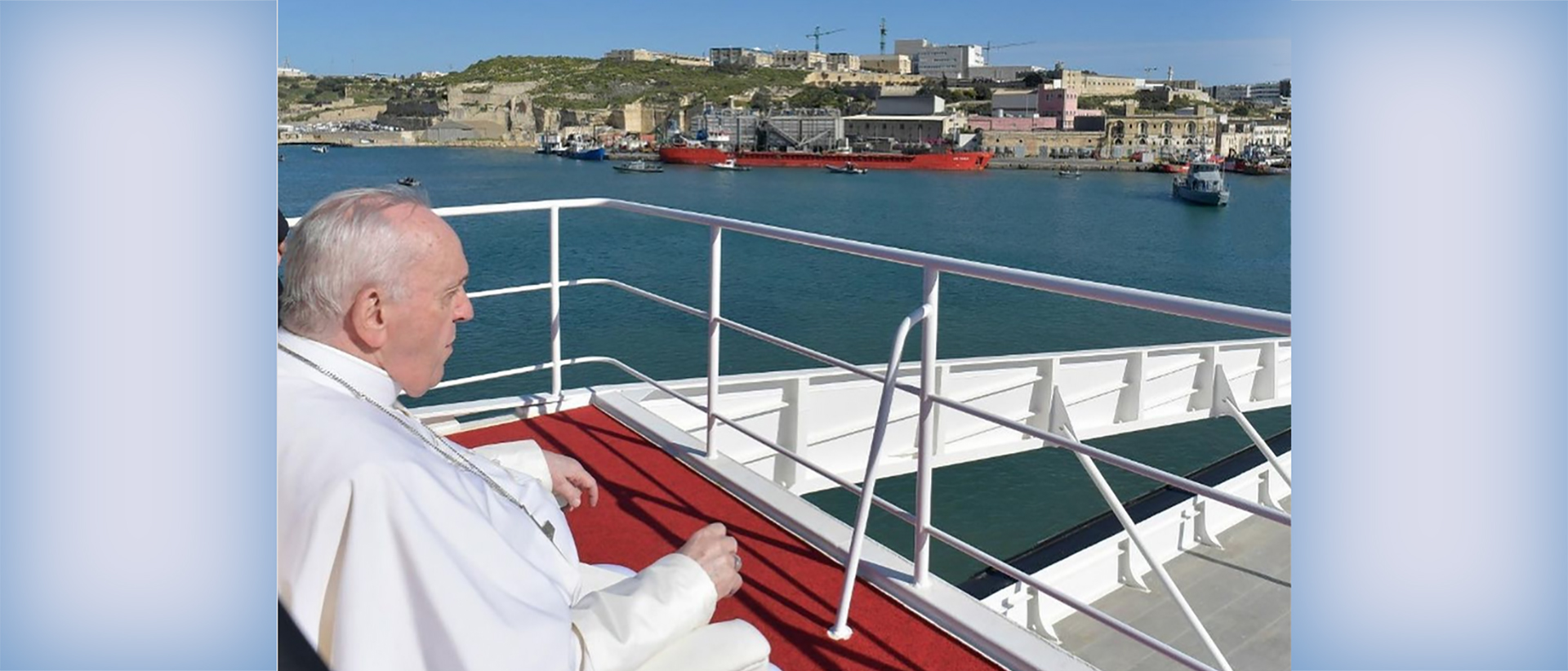 Le pape François en route pour le sanctuaire de Ta’ Pinu, à Malte | © instagram - vaticannewspt