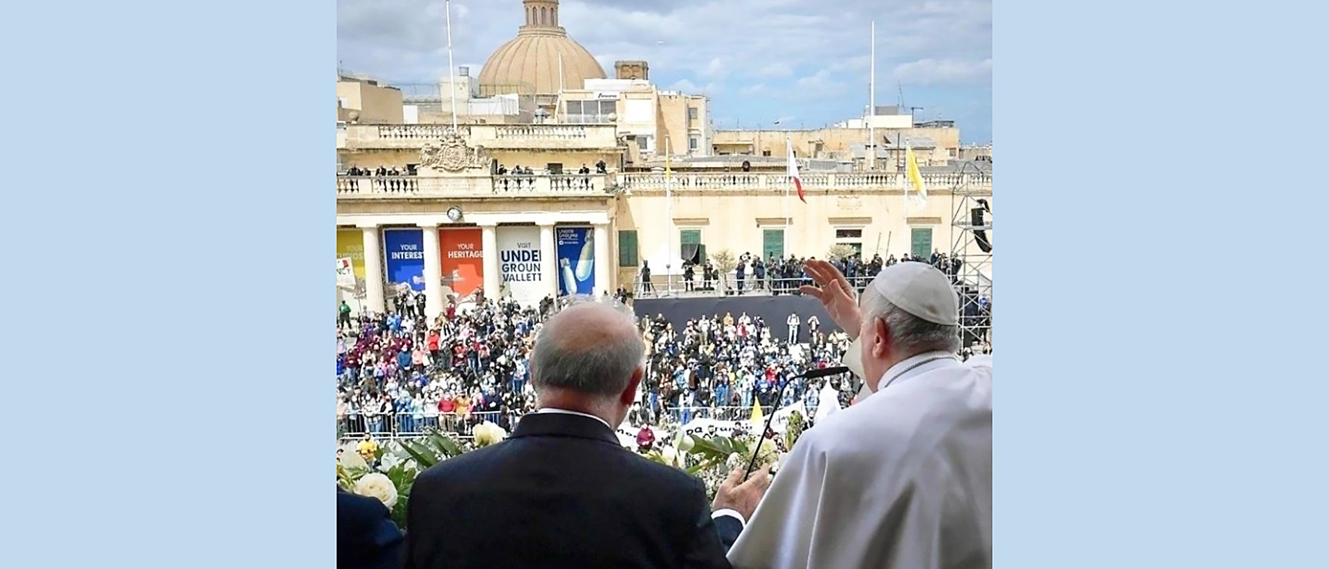 A Malte, le pape François a effectué une visite de courtoisie au chef de l’État au Palais des Grands maîtres, à la Valette. | © instagram - franciscus