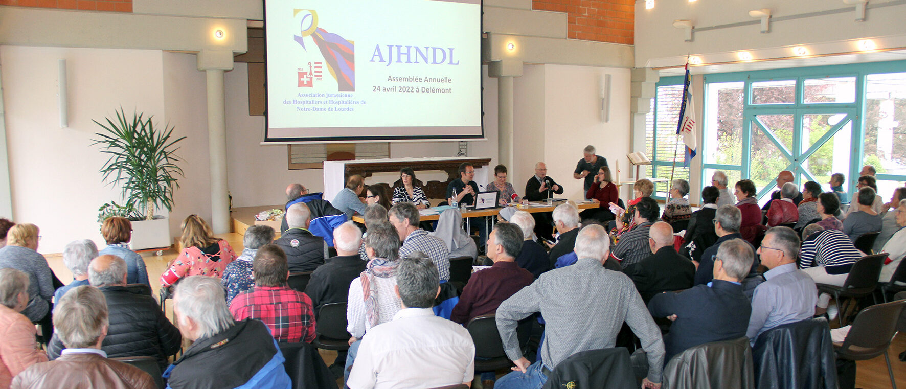 La 64e assemblée générale des hospitaliers jurassiens s’est déroulée au matin du dimanche 24 avril 2022 au Centre l’Avenir à Delémont (JU) | © Pascal Tissier, SCJP